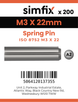 Simfix product label - 8752A203022-T