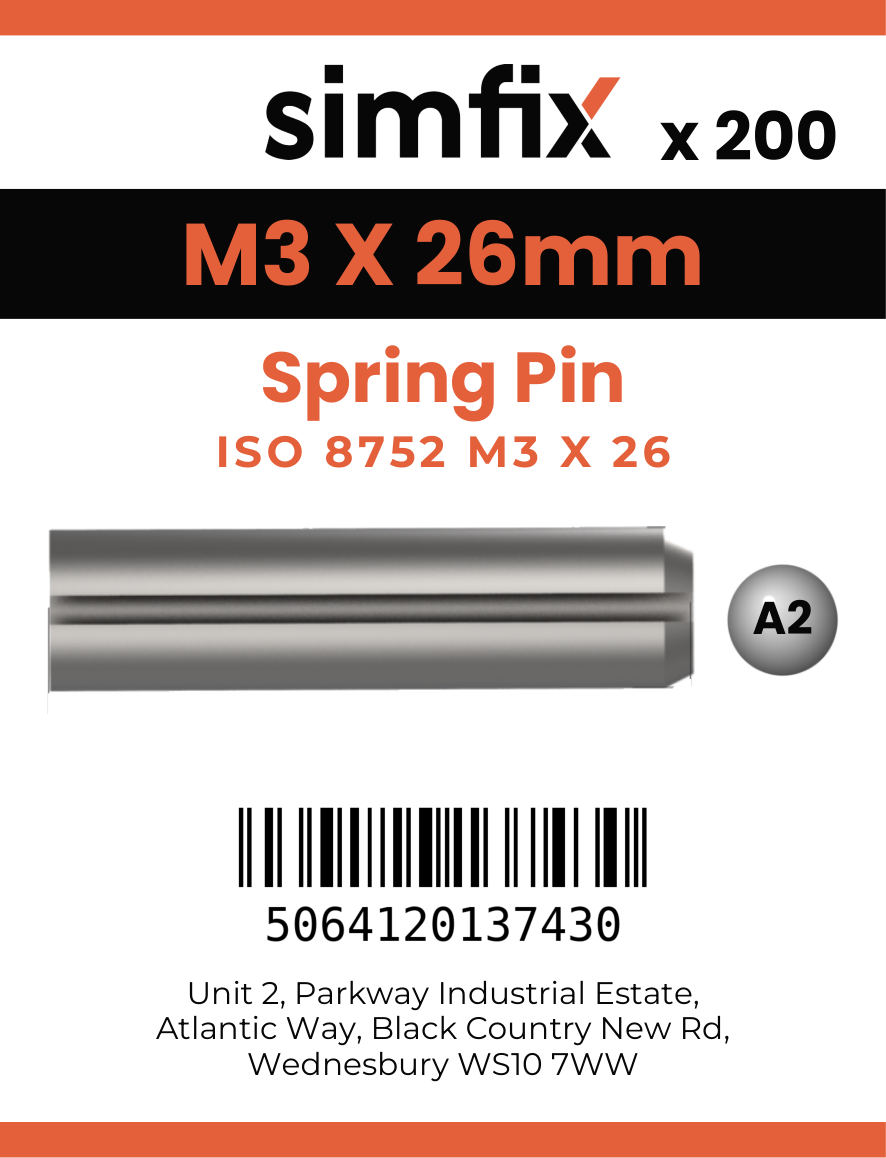 Simfix product label - 8752A203026-T