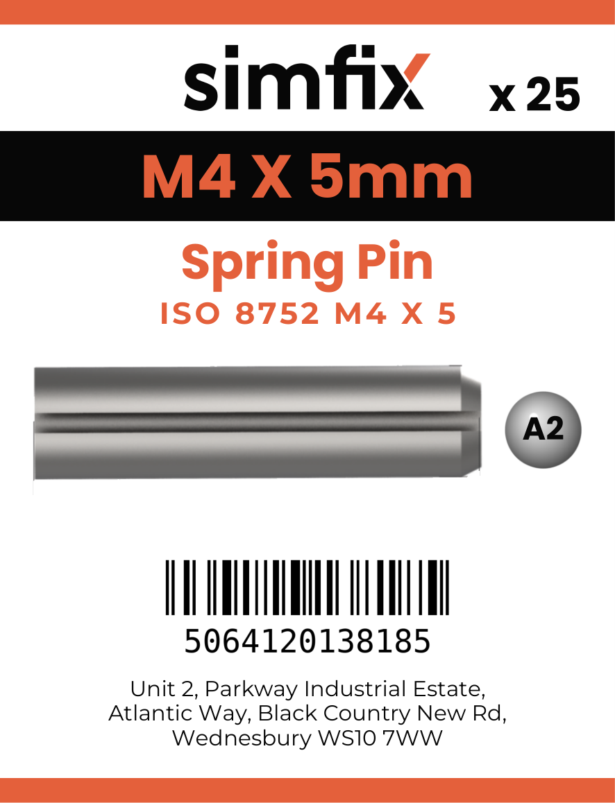 Simfix product label - 8752A204005-D