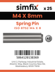 Simfix product label - 8752A204008-D