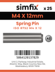 Simfix product label - 8752A204012-D