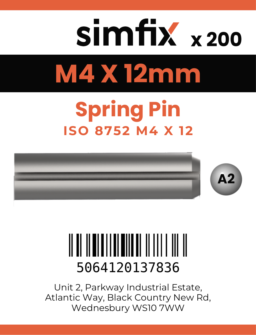 Simfix product label - 8752A204012-T