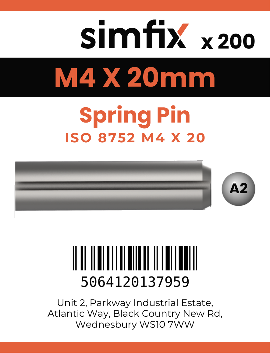 Simfix product label - 8752A204020-T