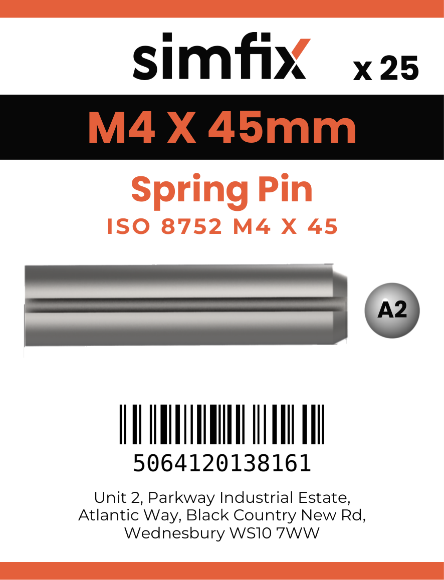 Simfix product label - 8752A204045-D