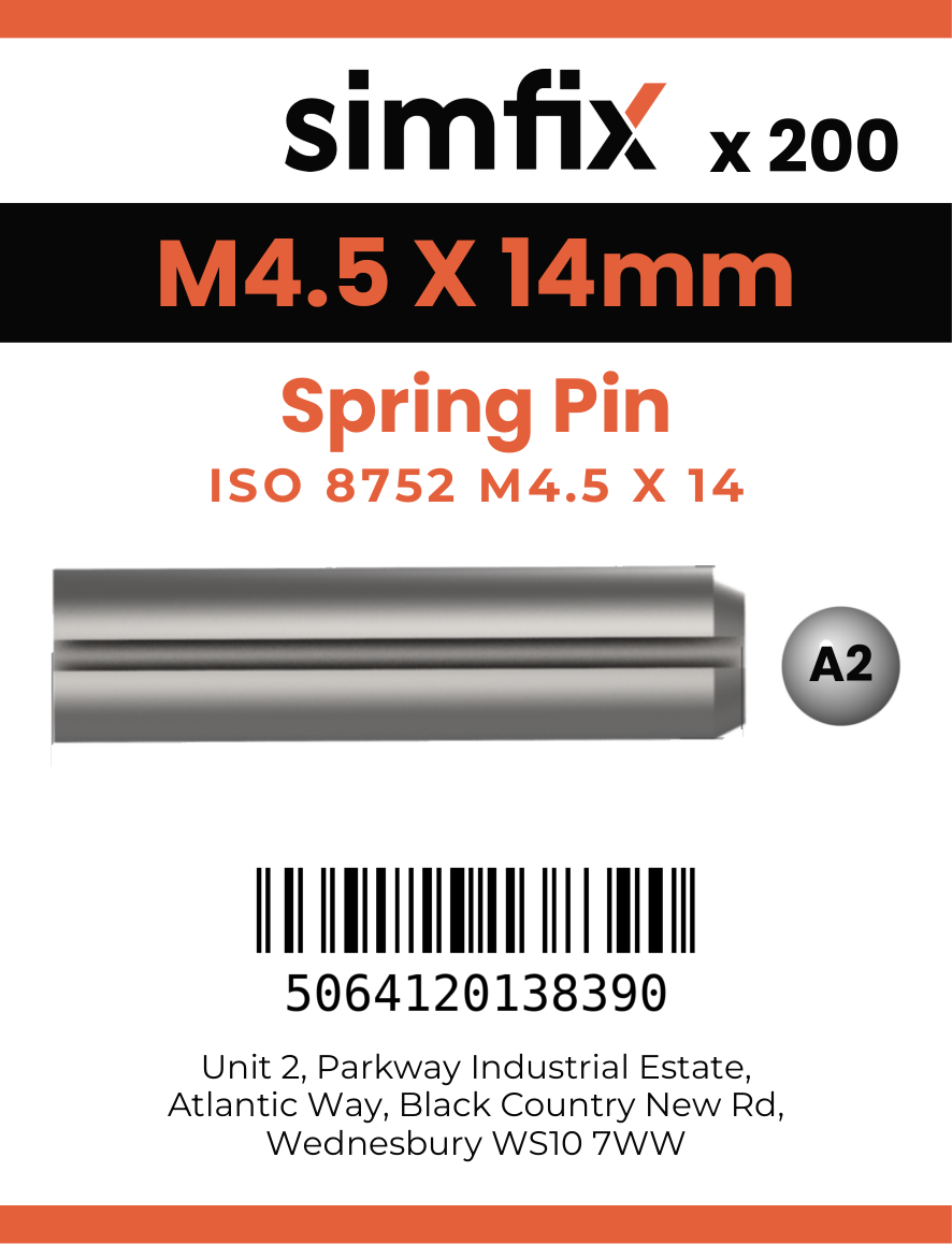Simfix product label - 8752A2045014-T