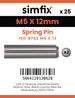Simfix product label - 8752A205012-D