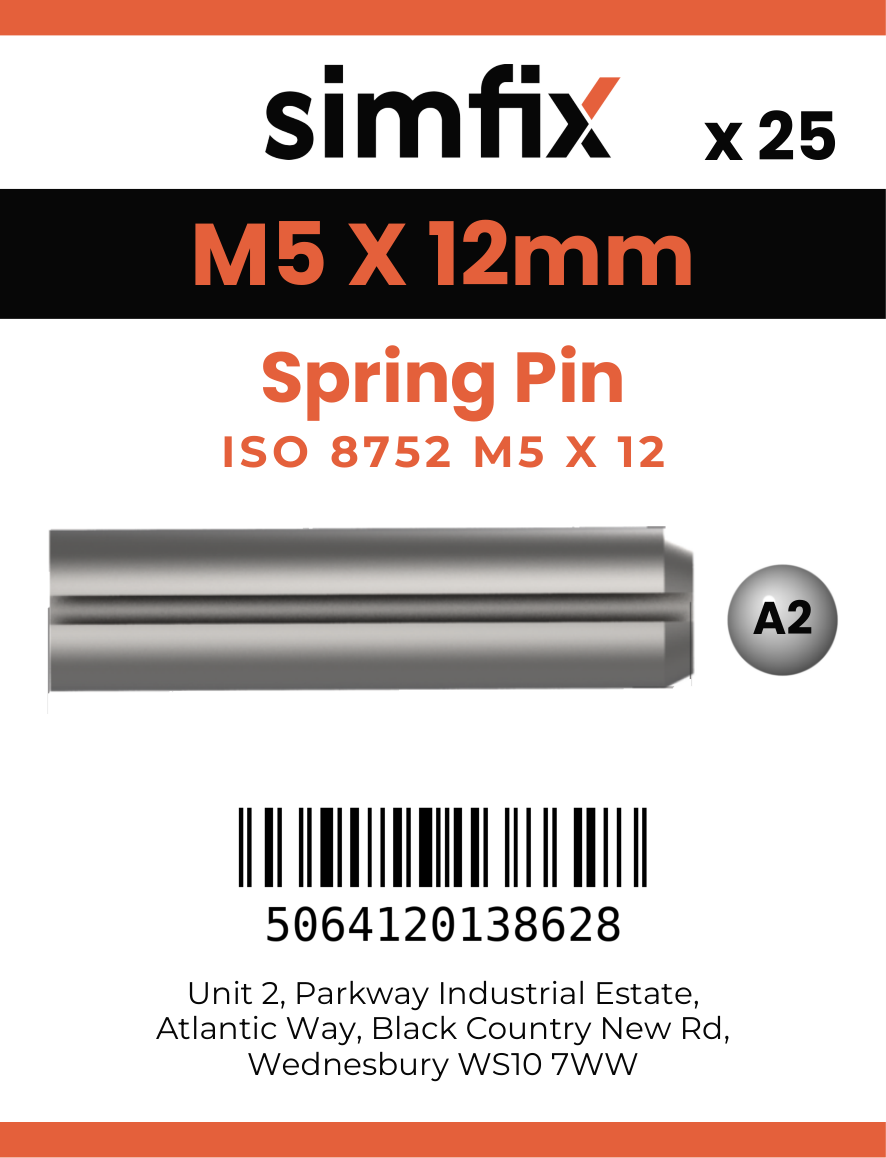 Simfix product label - 8752A205012-D