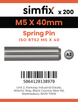 Simfix product label - 8752A205040-T