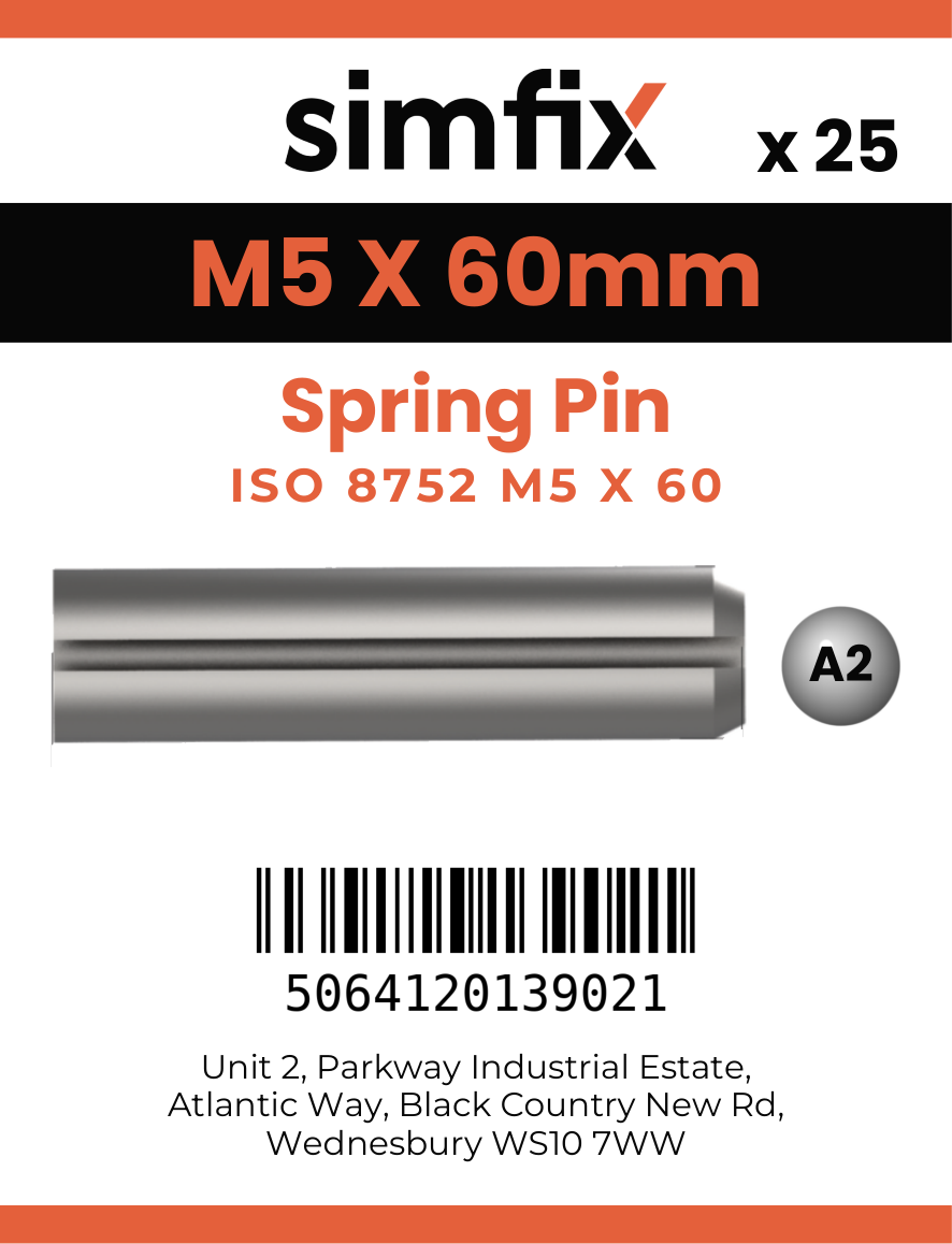 Simfix product label - 8752A205060-D