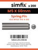 Simfix product label - 8752A205060-T