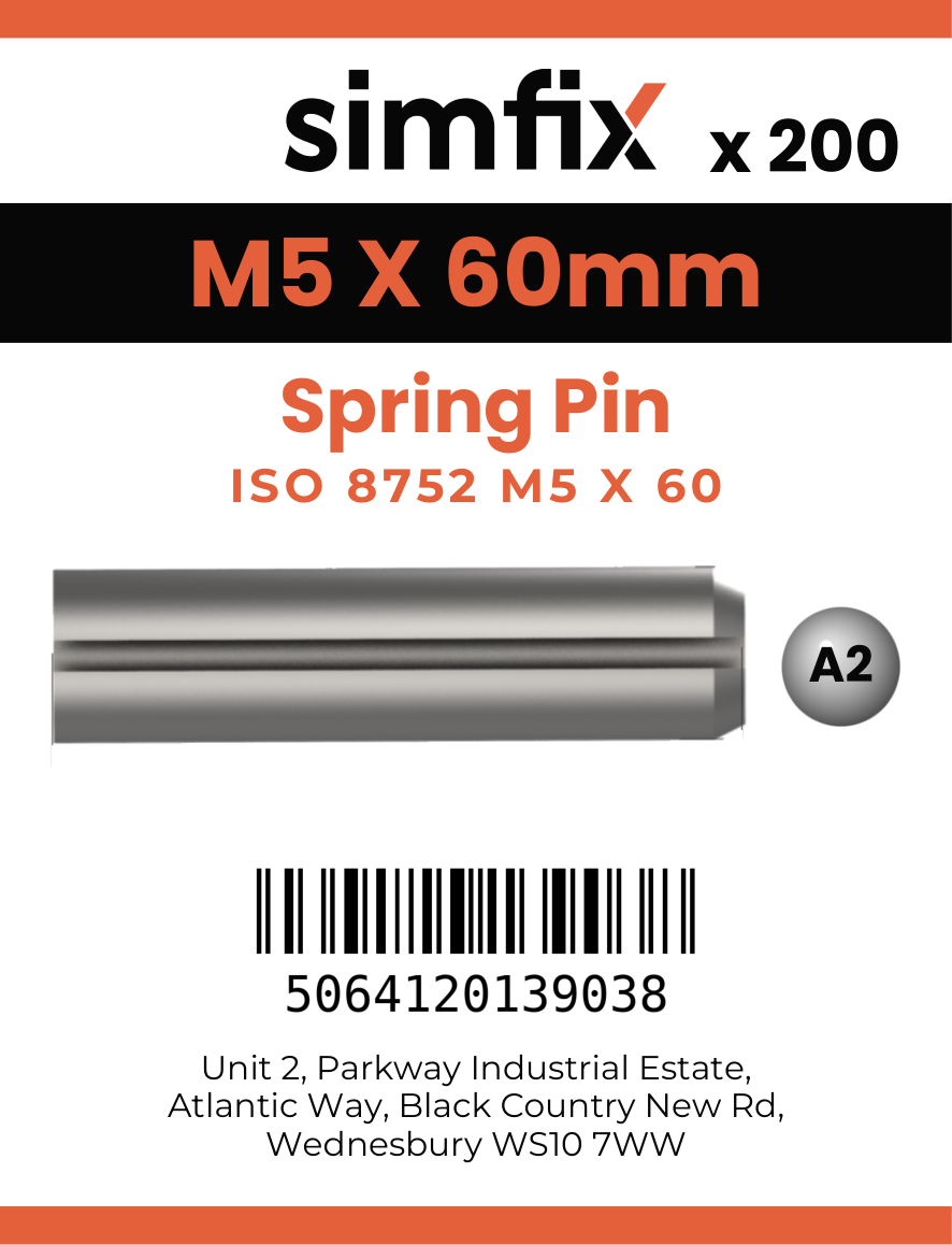 Simfix product label - 8752A205060-T