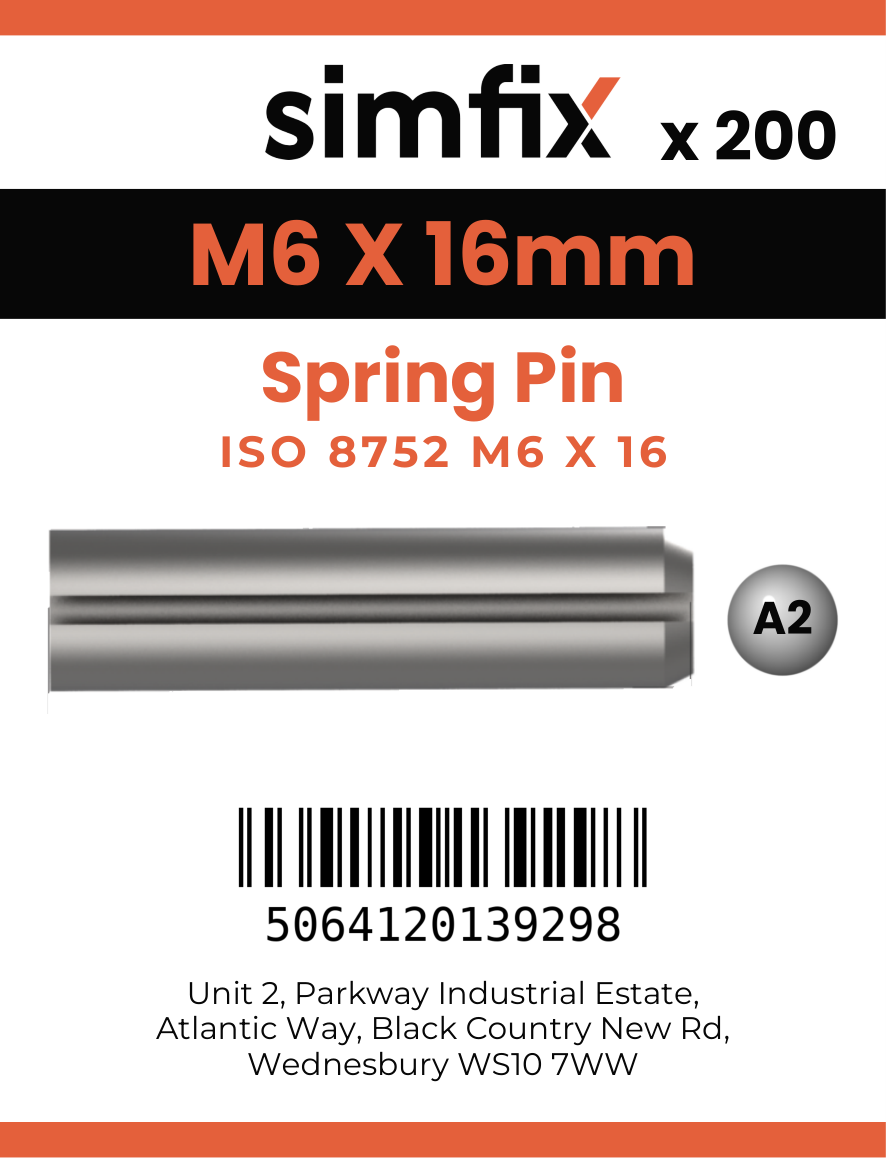 Simfix product label - 8752A206016-T
