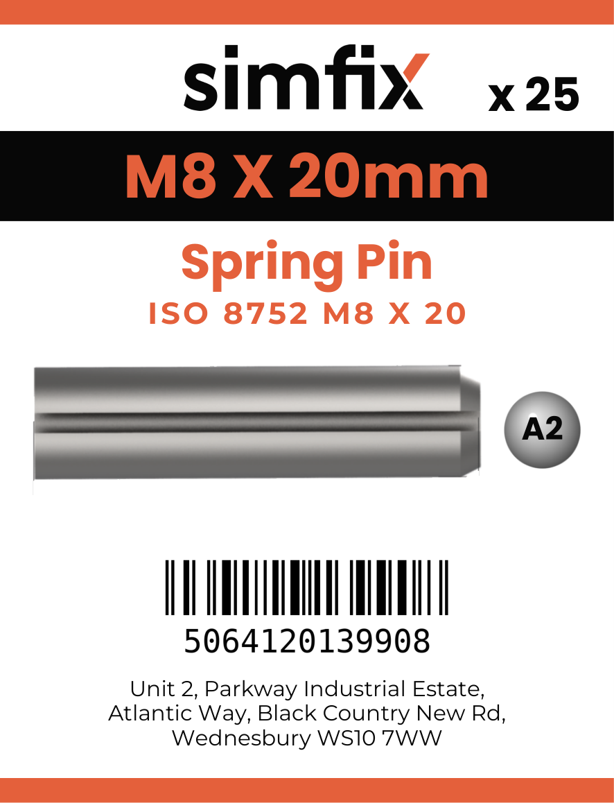 Simfix product label - 8752A208020-D