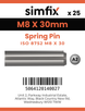 Simfix product label - 8752A208030-D