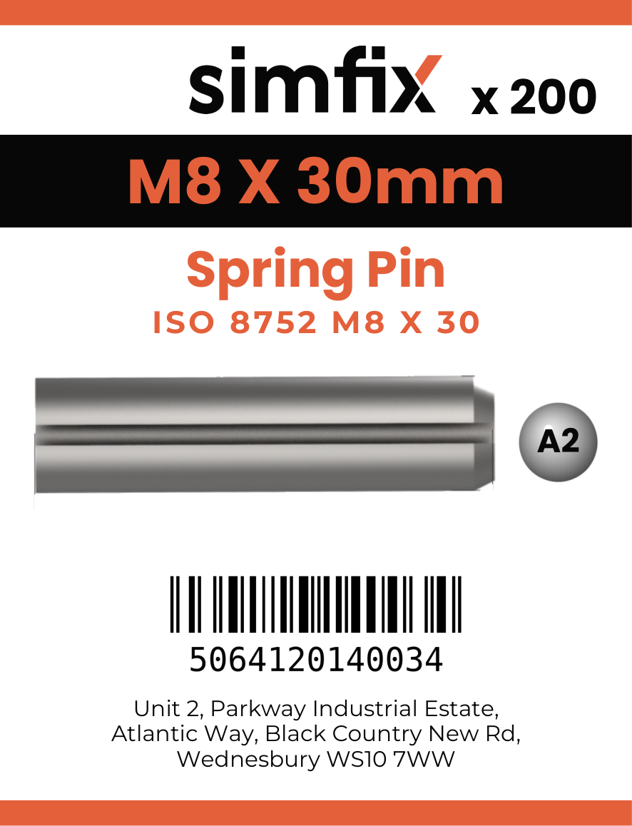 Simfix product label - 8752A208030-T