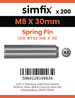 Simfix product label - 8752A208030-T