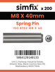 Simfix product label - 8752A208040-T