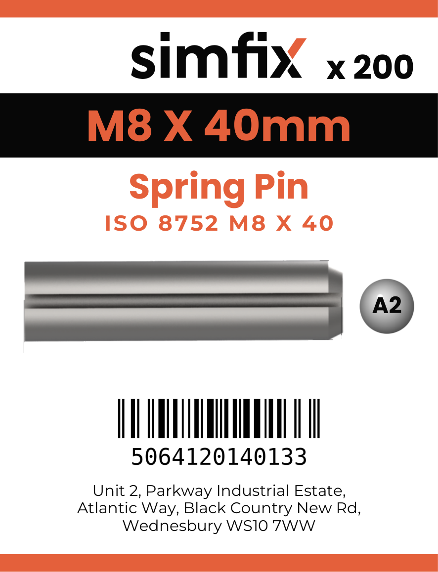 Simfix product label - 8752A208040-T