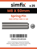 Simfix product label - 8752A208050-D