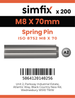 Simfix product label - 8752A208070-T