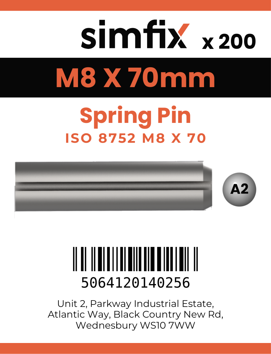 Simfix product label - 8752A208070-T