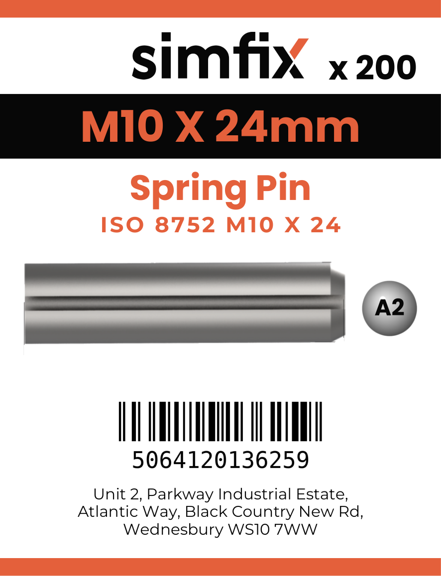 Simfix product label - 8752A210024-T