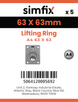 Simfix product label - 8818A46363RECT-T