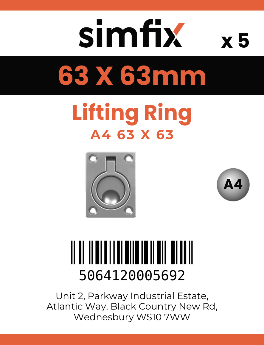 Simfix product label - 8818A46363RECT-T