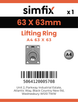 Simfix product label - 8818A46363ROUND-D