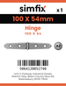 Simfix product label - 8858A410054-D
