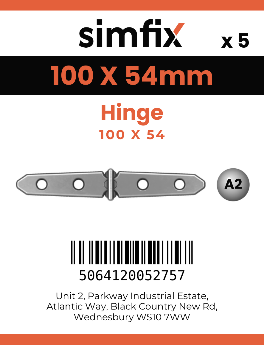 Simfix product label - 8858A410054-T
