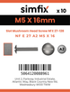 Simfix product label - 9056A205016-D