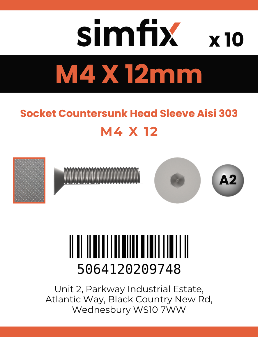 Simfix product label - 9062A104012-D