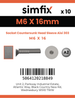 Simfix product label - 9062A106016-D
