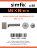 Simfix product label - 9062A106016-T