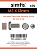 Simfix product label - 9101A203012-D