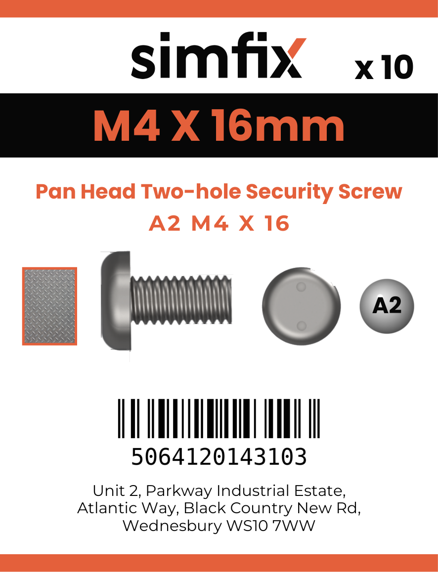 Simfix product label - 9101A204016-D