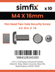 Simfix product label - 9101A204016-D