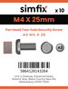 Simfix product label - 9101A204025-D