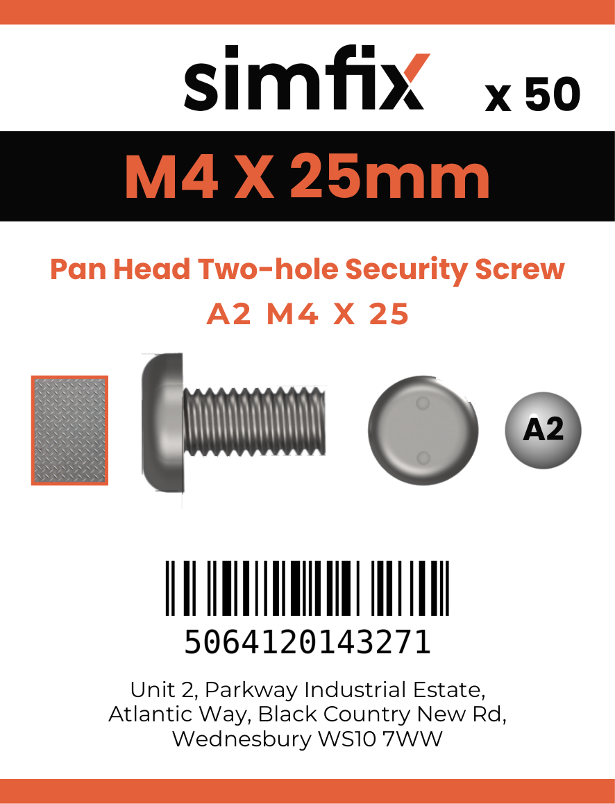 Simfix product label - 9101A204025-T