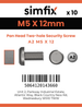 Simfix product label - 9101A205012-D