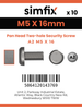 Simfix product label - 9101A205016-D