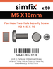 Simfix product label - 9101A205016-T