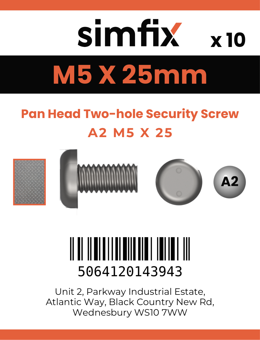 Simfix product label - 9101A205025-D