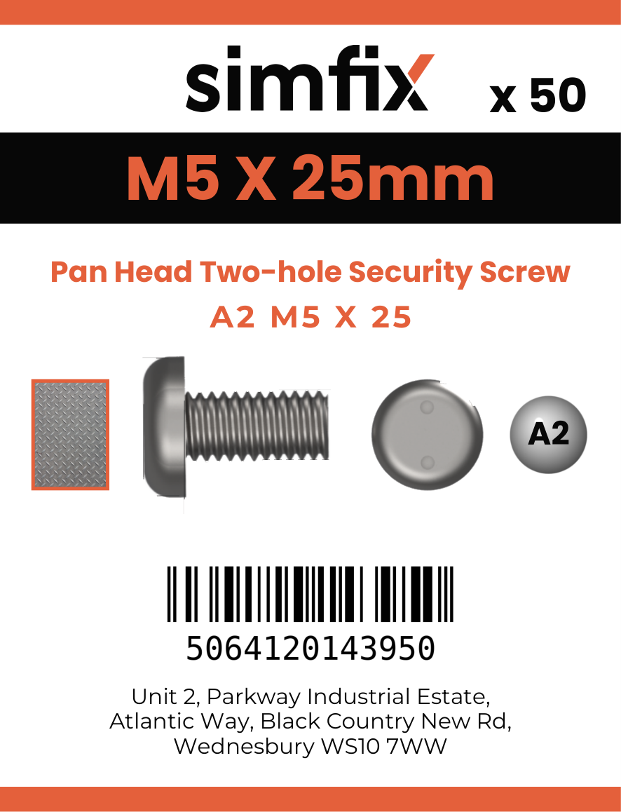 Simfix product label - 9101A205025-T