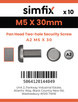 Simfix product label - 9101A205030-D