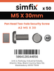 Simfix product label - 9101A205030-T