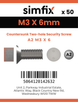 Simfix product label - 9103A203006-T