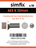 Simfix product label - 9103A203012-D