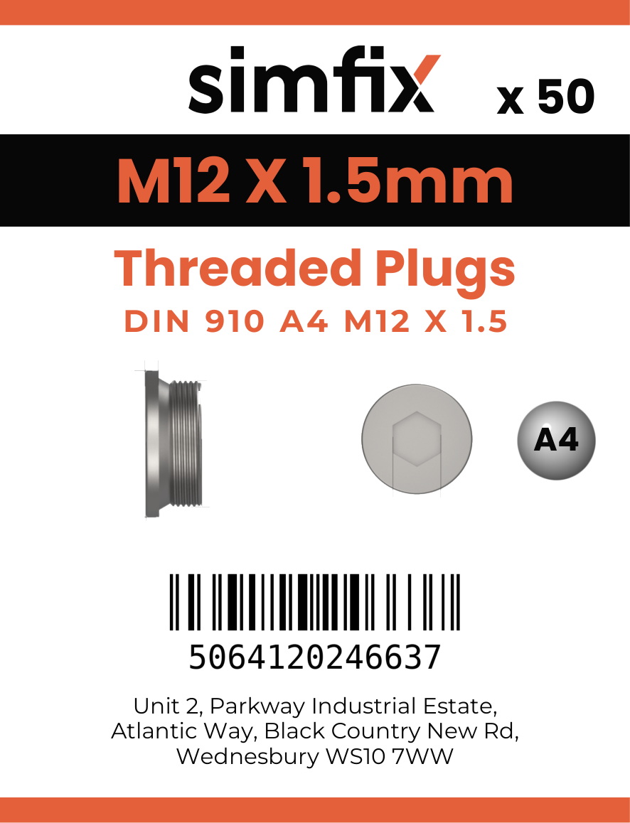 Simfix product label - 910A412015-T